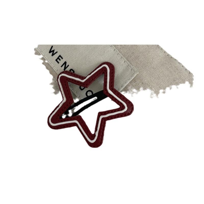 Ankola Red Cloud Star Hair Clip for Women - Stylish Bangs & Side Clip