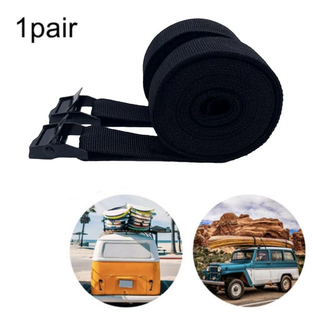 2pcs with Metal Buckle Cargo Lashing Belt 3 Meters Luggage Bag Fixed Strap  Tightening Device