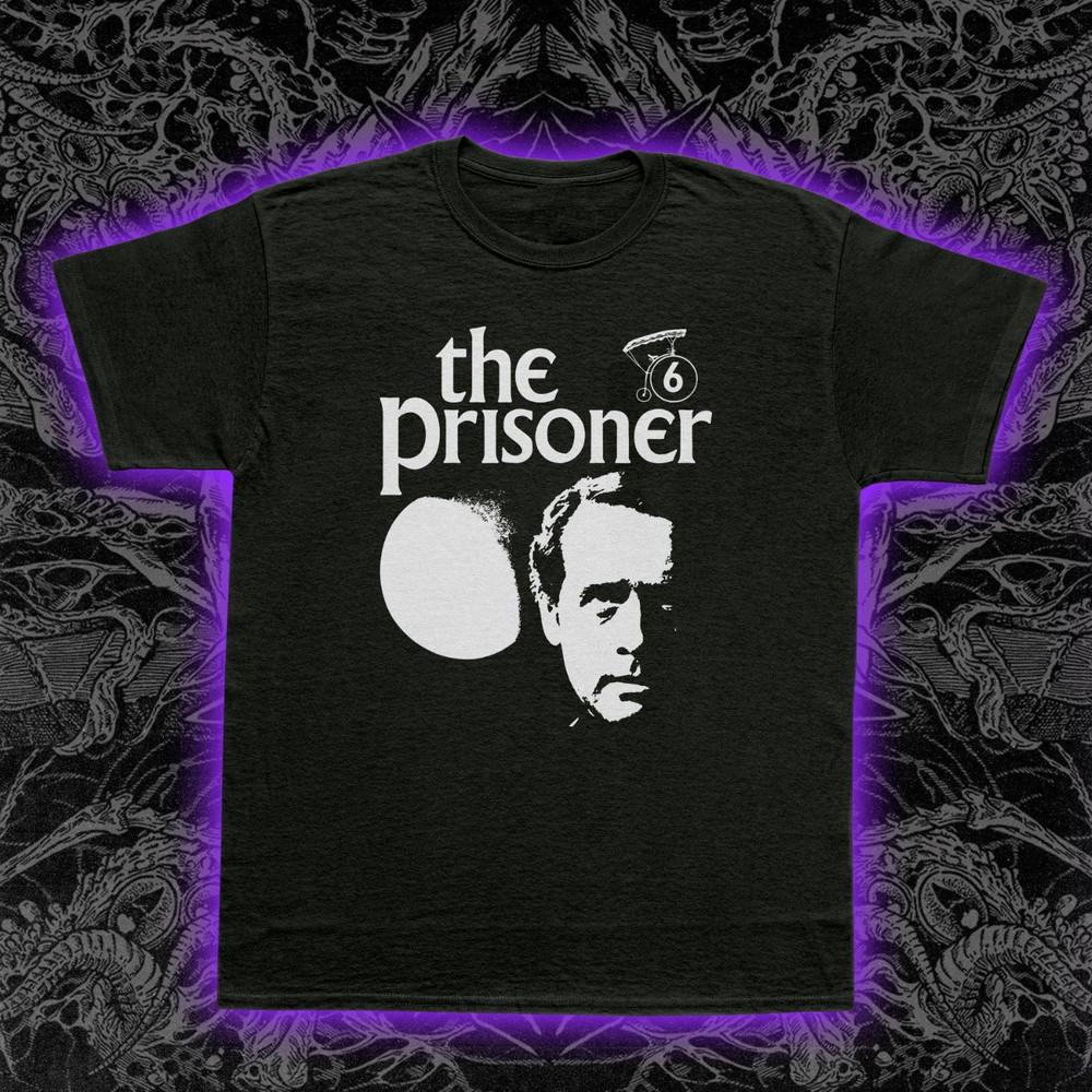 The Prisoner T-Shirt TV Show Patrick McGoohan Village Number Six Cult Tee S-5XL