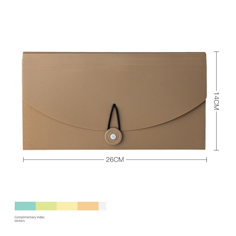 

Folder Book Documents File Holder Ticket Holder Storage Book Folder Certificate Storage Minimalist Multi-Layer Movie Ticket Ticket Hand Account Solid Khaki