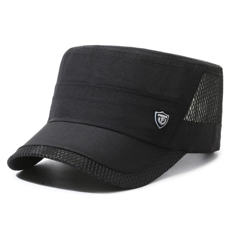 Men's hat spring and summer flat hat single-layer thin quick-drying hat outdoor travel sun protection breathable sun hat