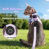 ABKP-Escape-Proof Cat Harness XS With For Airtag Holder Reflective Adjustable Kitten Vest For Outdoor Walking Cat