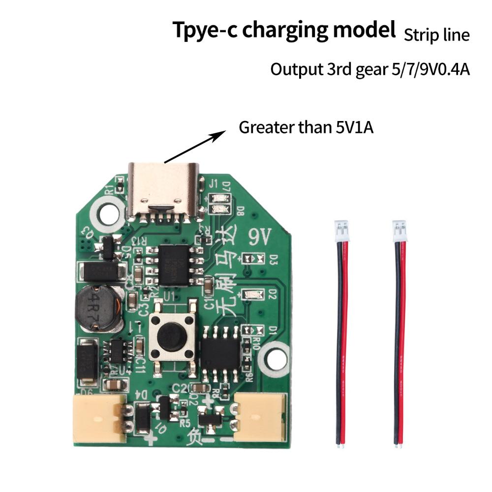 Type-C Micro USB fan drive module 3-speed stepless speed charging control board Mini Table Fan handheld fan control Circuit PCB