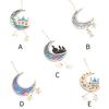 Ramadan Decorations ple Style Hanging Ornaments Party Supplies Exquisite Craft Wall Adorn Home Moon Pendant for Home