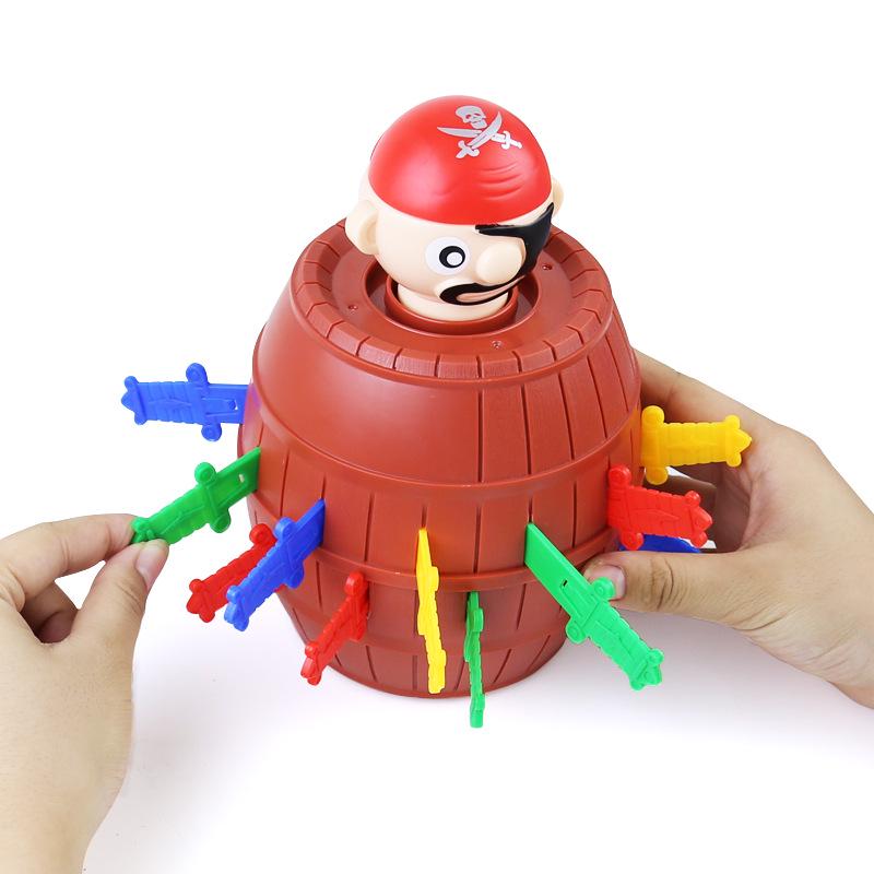Pirate Barrel Kids' Interactive Toy - Insert Sword Game & Prank