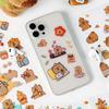 6 Pcs/Bag Cartoon Animal Scrapbooking DIY Material Creative Capybara Sticker Bag  Children's