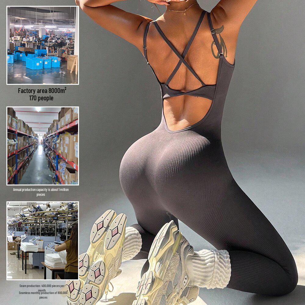 Stilvoller Europäischer & Amerikanischer Body Shaping Yoga-Bodysuit - Schlankmachend, Po-Hebend, Enganliegend für Laufen & Fitness