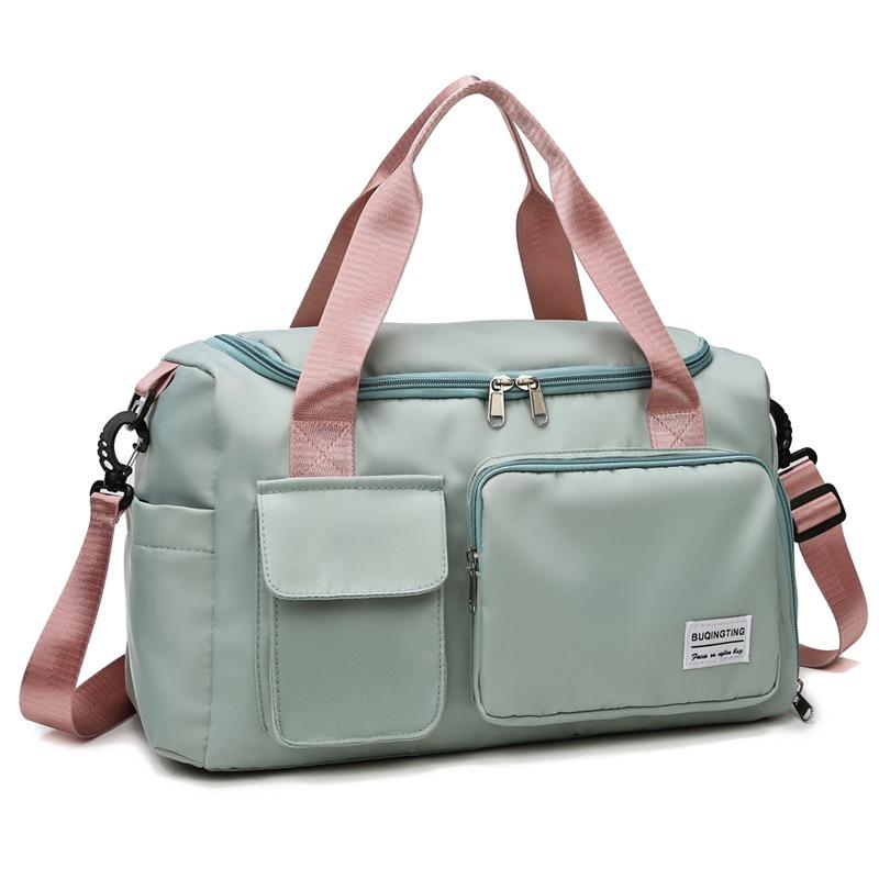 2024 Trendy Sports Gym Bag with Wet/Dry Separation, for Men & Women - Oxford Cloth, Handheld/Shoulder, Ideal for Travel & Swimming