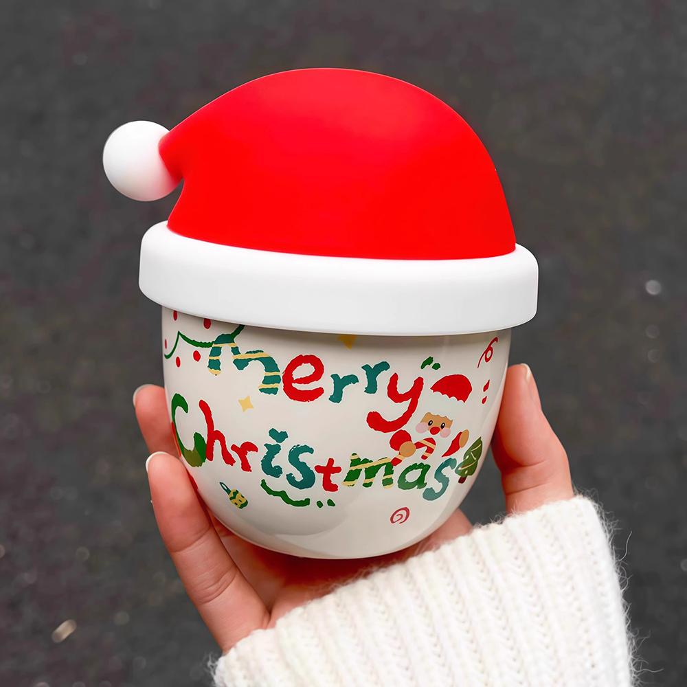 Söt Julkaffemugg 230ml Mini Kawaii Keramiska Koppar För Te Mjölk Vatten Juice Matcha Älskare Kreativ Frukostkopp Gåva