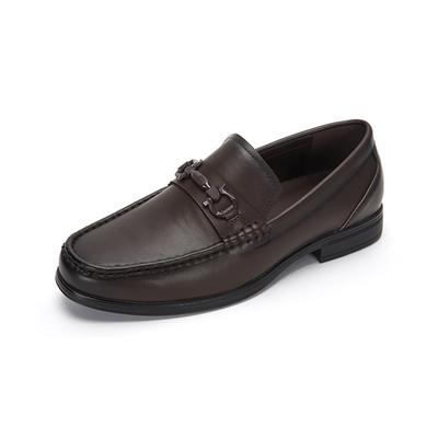 Mook Tacker Cowhide Dress Loafers Dark Brown 517613103Al