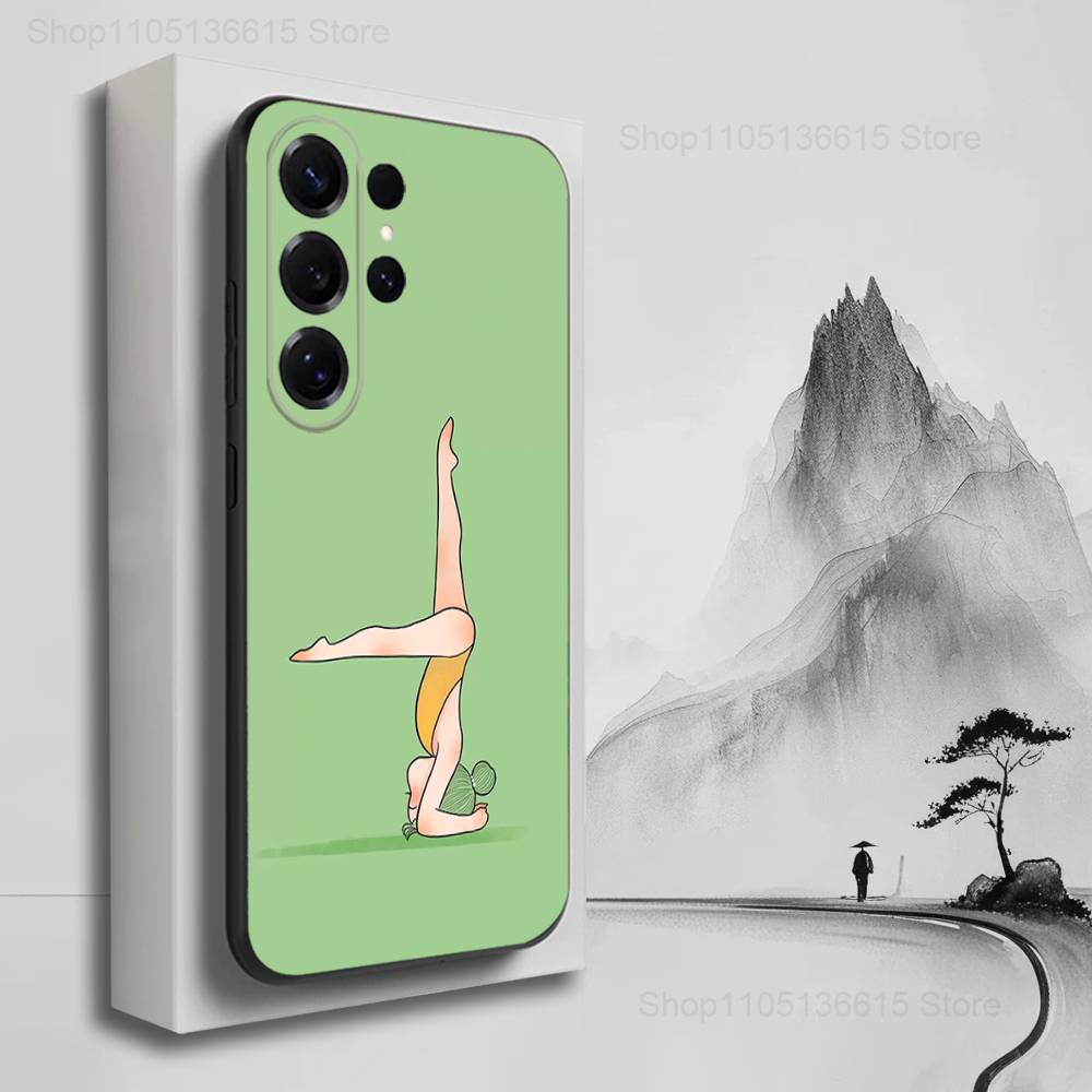 Ballet Art Girl Cute Phone For Samsung S25,S10,S20,S10,S21,S9,S24,S23,Ultra,FE,Plus,Lite,Soft Silicone Black Cover