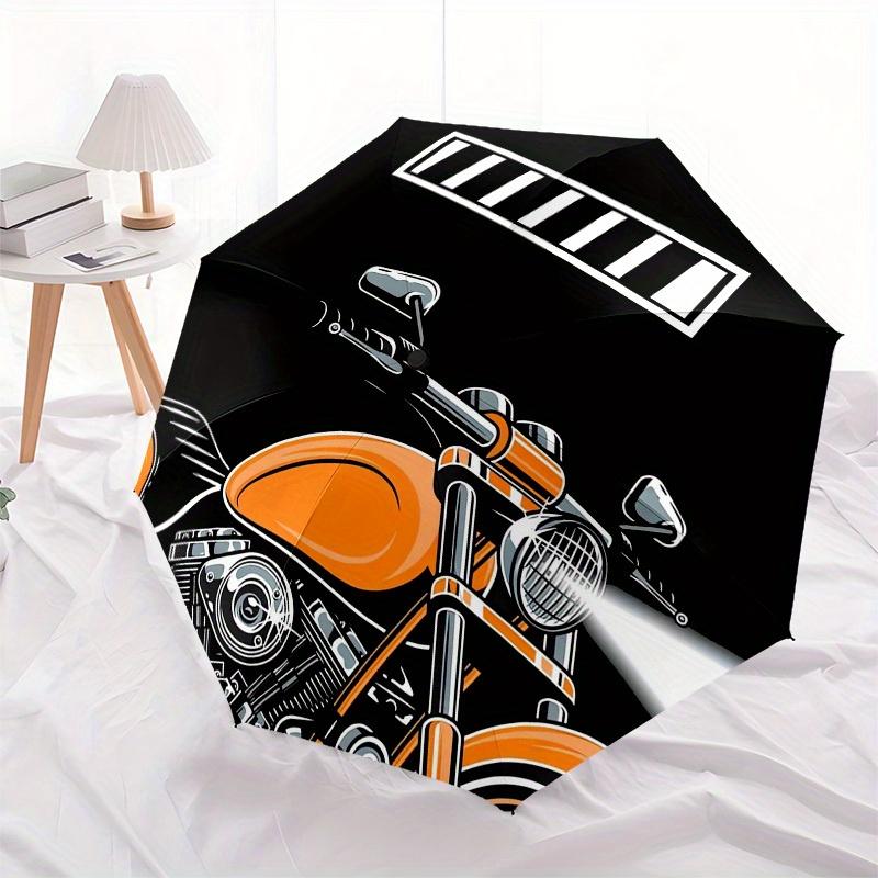 1pc MotorcycleHeadlight Themed High-quality Umbrella,Automatic Opening and Closing Umbrella,Multi-functional Umbrella G0811002