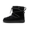 Snowbae Suede 2025 Dark Gray Size Cm Women's Sneakers, 402175, Fall/Winter Colorway, Black/Flat (01), 24.0