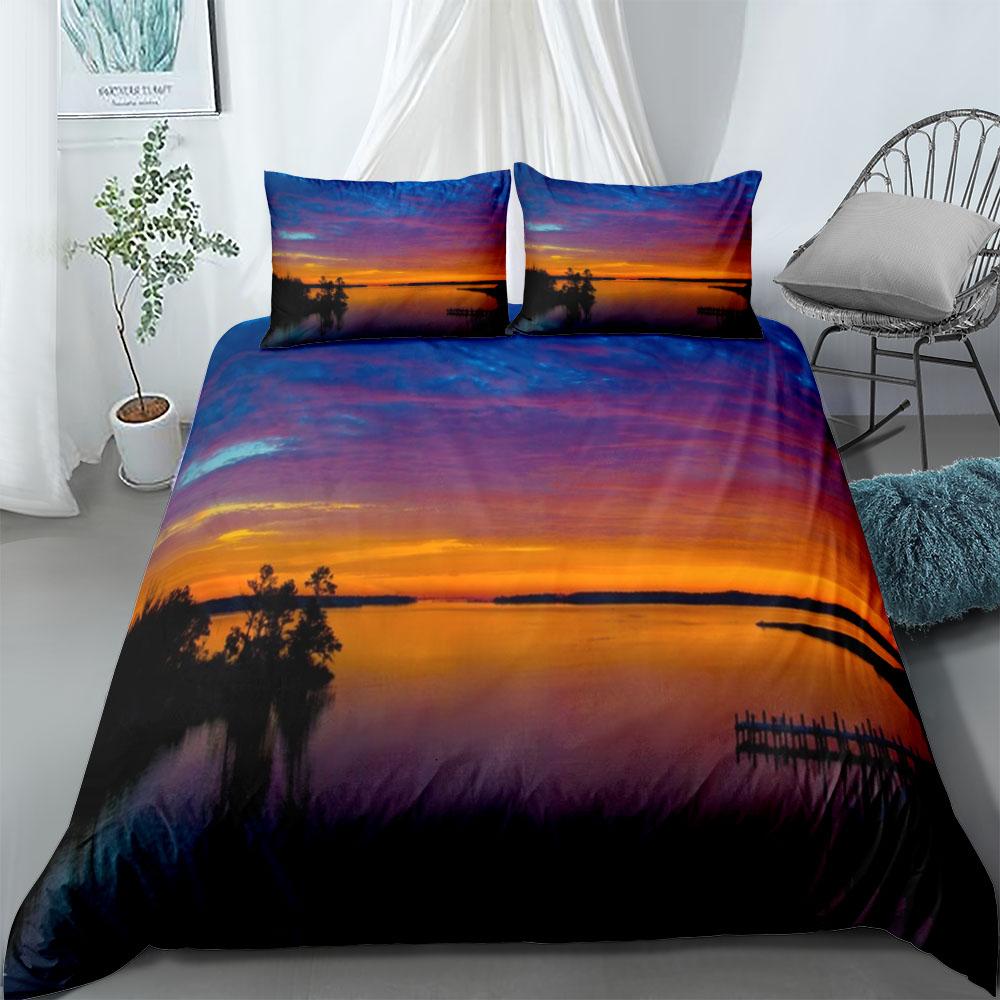 Weeks Bay Duvet Cover Set Uk Single Double Queen Us Twin Full King Size Bed Linen Set