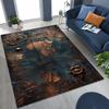 Retro Nautical Map Chart Treasure Map Compass Moto Rug for Bedroom Living Room Sofa Home Doormat Decor,Kids Non-slip Floor Mat
