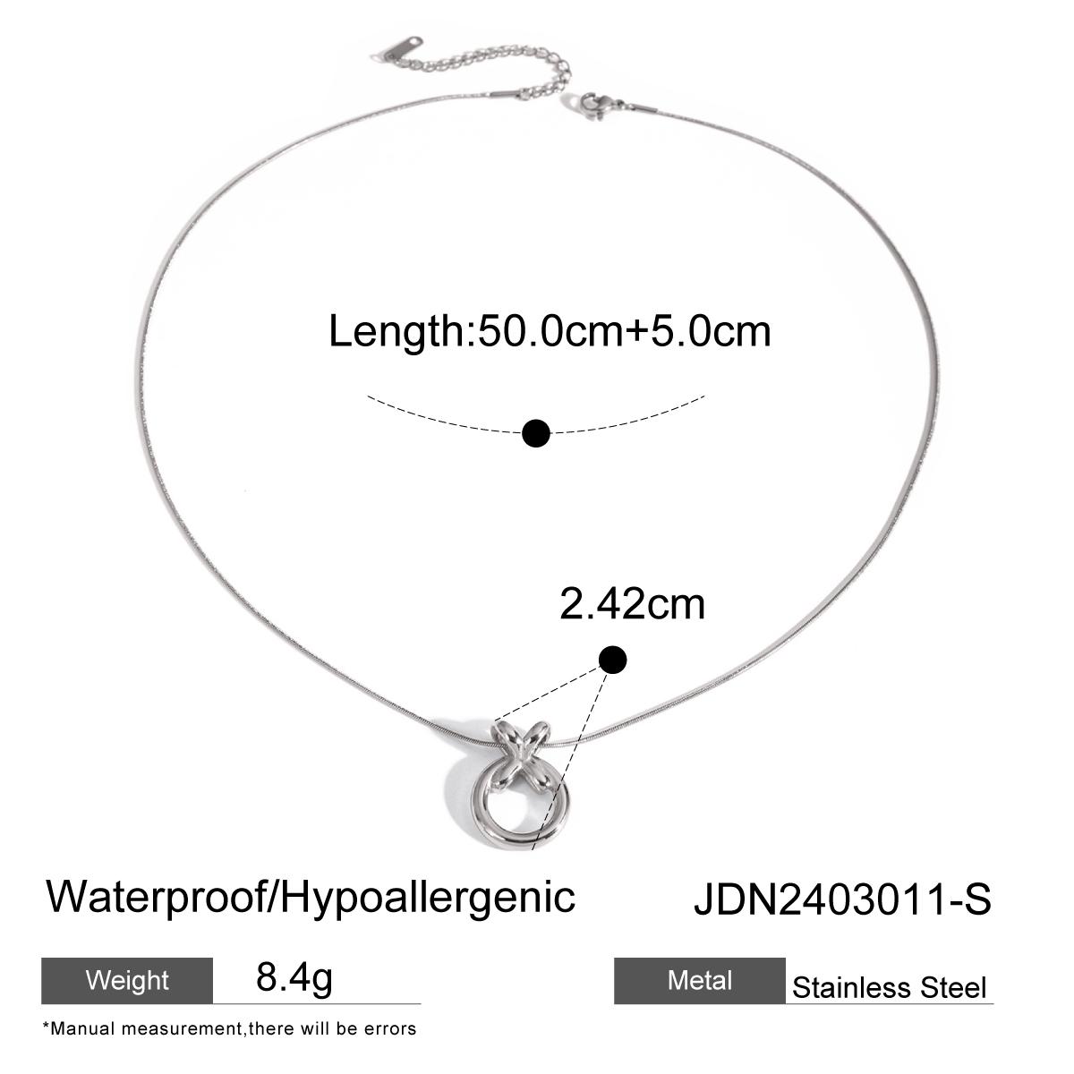 Youthway Xo Ожерелье-подвеска из нержавеющей стали с полым узором для женщин, не ржавеющее, стильное, с шармом, женский подарок