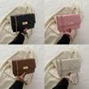 Stylish Solid Color Chain Bag For Women Casual Fashion Spring 2024 With Quilted Design
