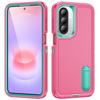 S26 Ultra Case Shockproof Bumper Hybrid 3in1 Candy Color Phone Stand Cover Samsung S25 Ultra S24 Plus S23 FE A15 A16 A36 A56 A17 A27 A37 A57 5G