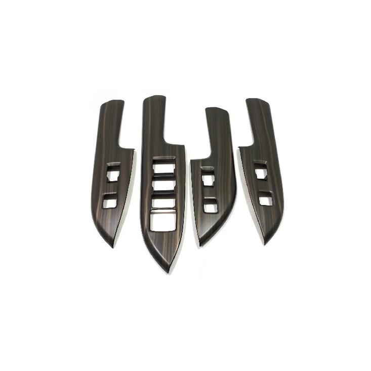 For Lexus NX260 350h 2024 ABS Chrome Door Window Lift Button Switch Control Panel Frame Cover Interior Armrest Trims