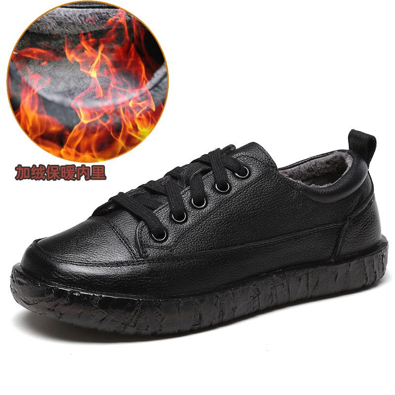 Fashion GKTINOO 2025 New Spring Women Flat Shoes Lace Up Round Toe Genuine Leather Flats Women Casual Shoes Soft Bottom Ladies Shoes