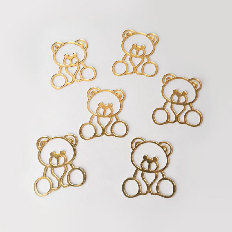 5/10pcs Bear-Shaped Acrylic Cake Toppers Baby Shower Party Decorations Cupcake Stand Kids Boy Girl 1st Birthday Party Supplies
