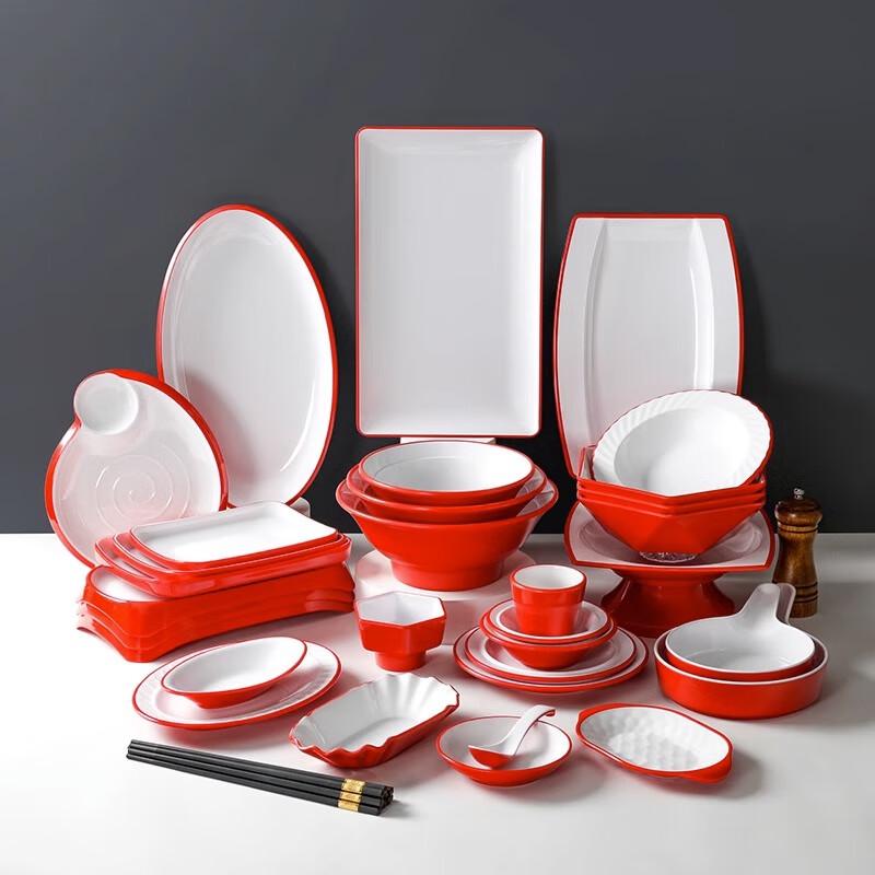 Nordic Style Melamine Flat Serving Plate