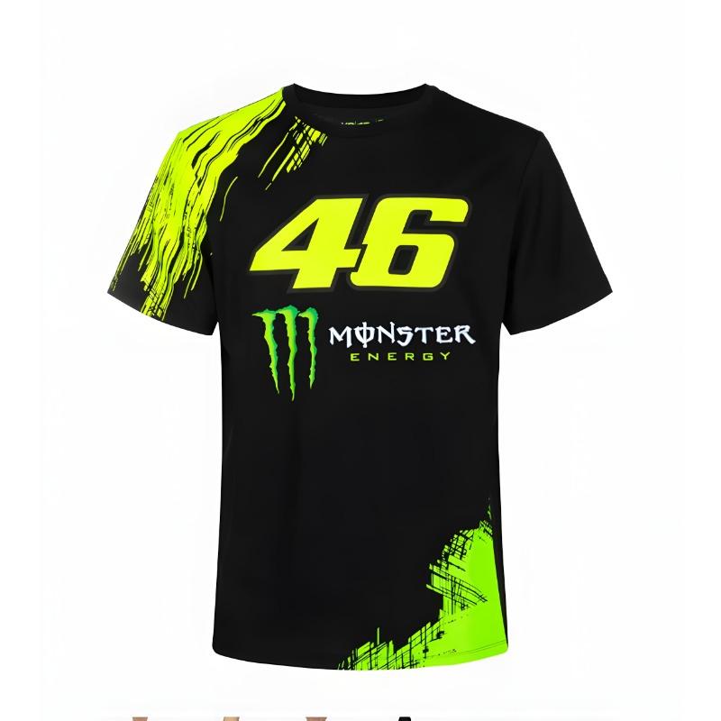 

Чоловіча літня футболка бренду Monster Energy з 3D-друком, повсякденна, швидковисихаюча, дихаюча, з круглим вирізом, коротким рукавом L