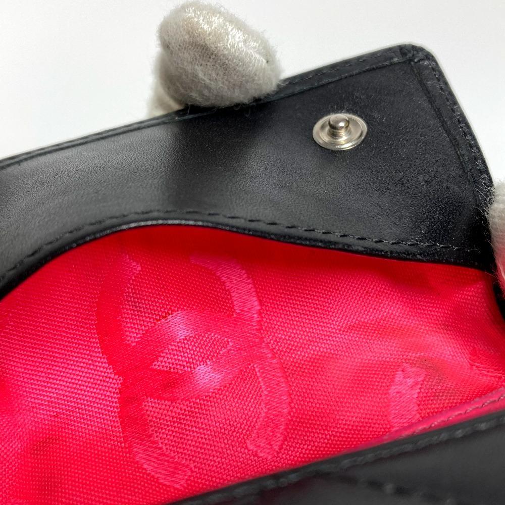 CHANEL A26723 Cambon Line CC CC Mark 6-Ring Key Key Case Leather Black
