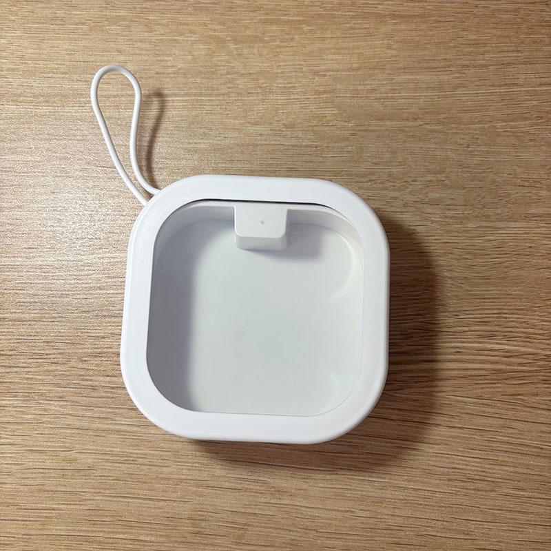 

Pocket Storage Box Portable Desktop Storage Box for Travel Organization, Press-and-Push Lid, Pocket Organizer Jewelry Box 9.5x9.5cm білий