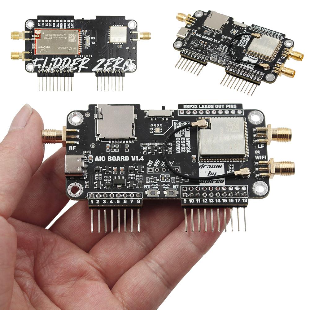 For Flipper Zero Multiboard 3 in 1Expansion Board WiFi NRF24 + ESP32 Expansion 2.4G Module Expansion High Gain CC1101 Module