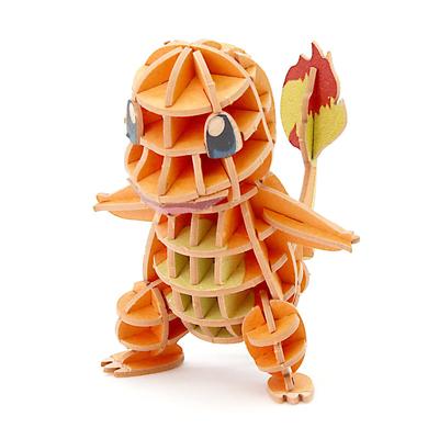 Si-gu-mi PLUS Pokémon Glumanda - 3D Papierpuzzle Bastelset zum Selbermachen für Kinder und Erwachsene - Lernspielzeug für Jungen und Mädchen - 3D-Kunst und ein tolles Geschenk