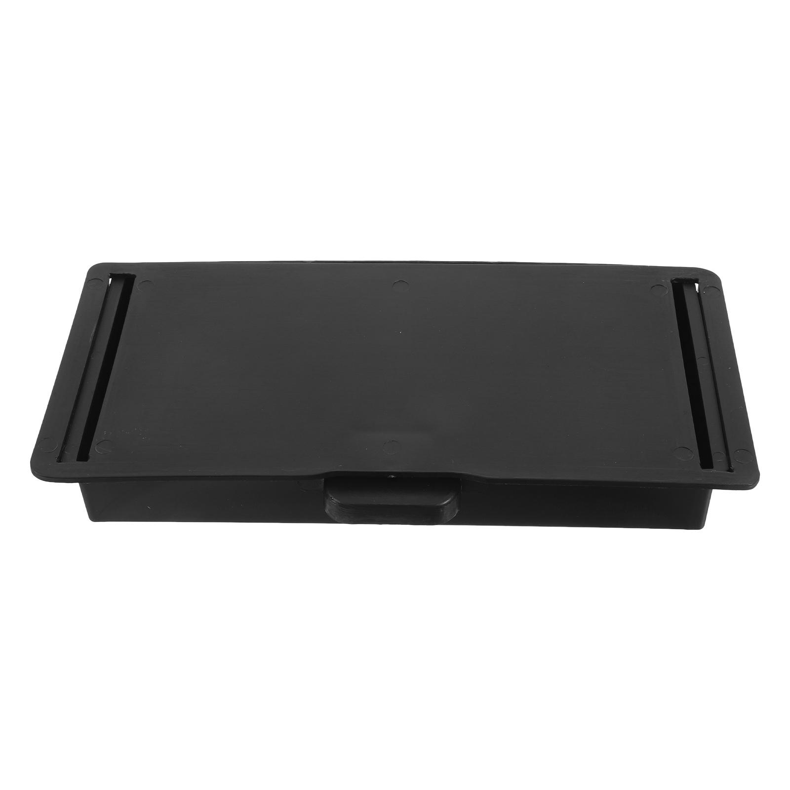 under Table Storage Box Shelves Cabinet Drawer Black Plastic Hidden Desktop Organizer чёрный