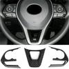 Carbon Fiber Steering Wheel Decor Cover Trim For Toyota Corolla Cross 2021-2023