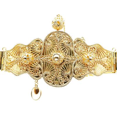 Elegent feminino cinto dourado corrente cinto noiva joias de casamento