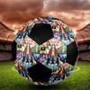 1pc One Piece Football Soccer Ball Size 5 Indoor Soccer Ball Fashion Colorful  Backyard Game -Great For Sports Fans Gift HE72