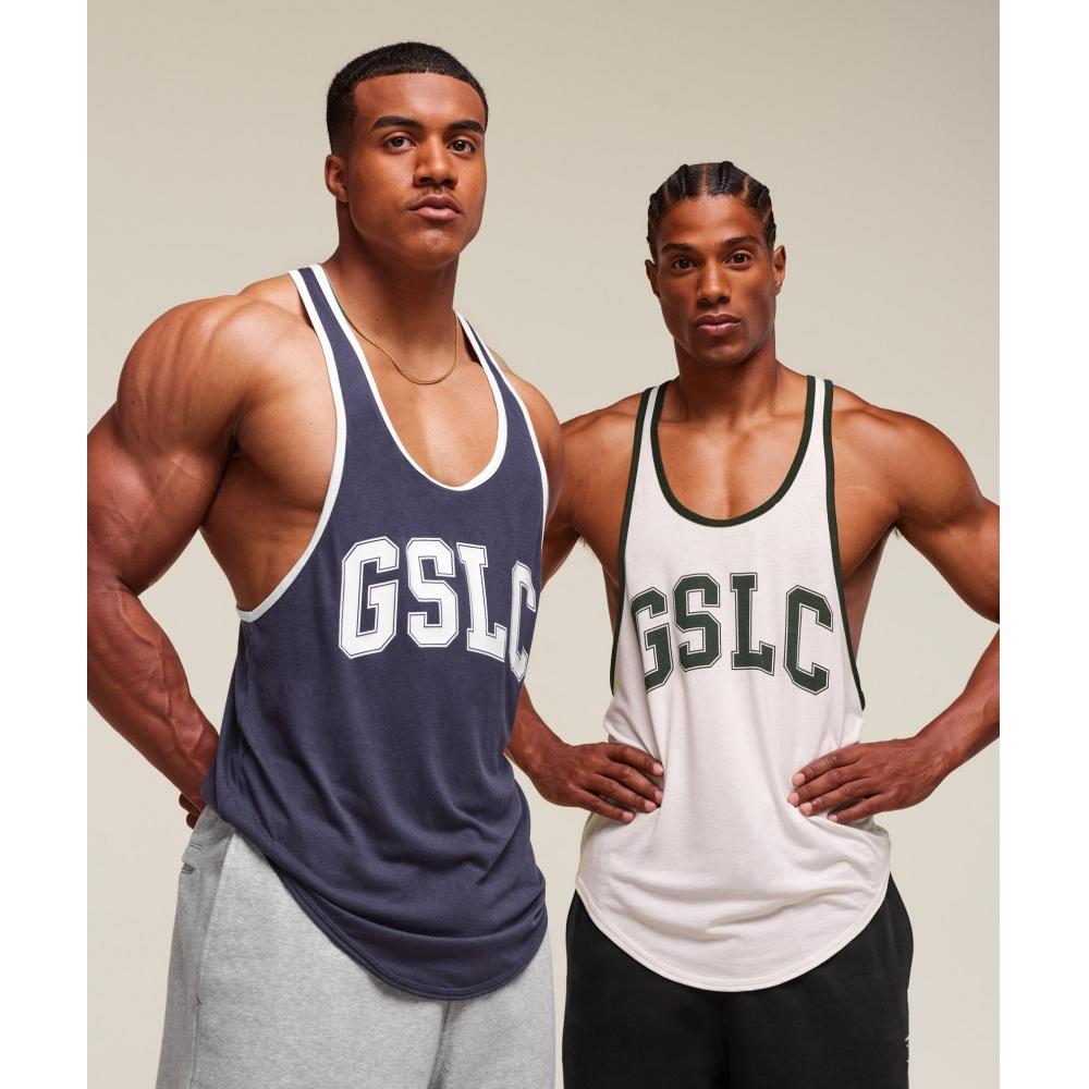 Gymshark Gslc Ringer stRinger Heavy Blue A2c1l Uctn