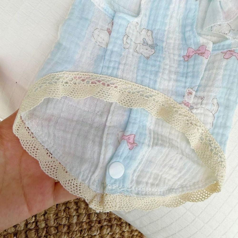 Soft Dog Cooler Clothes Cotton Puppy Skirt Cute Summer Pet Costume  Pets
