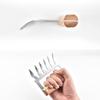 Meat Handler Shredder Claws Set Of 2 - Wood Stainless Steel BBQ Pulled Pork For Shredding Handing Carving Food