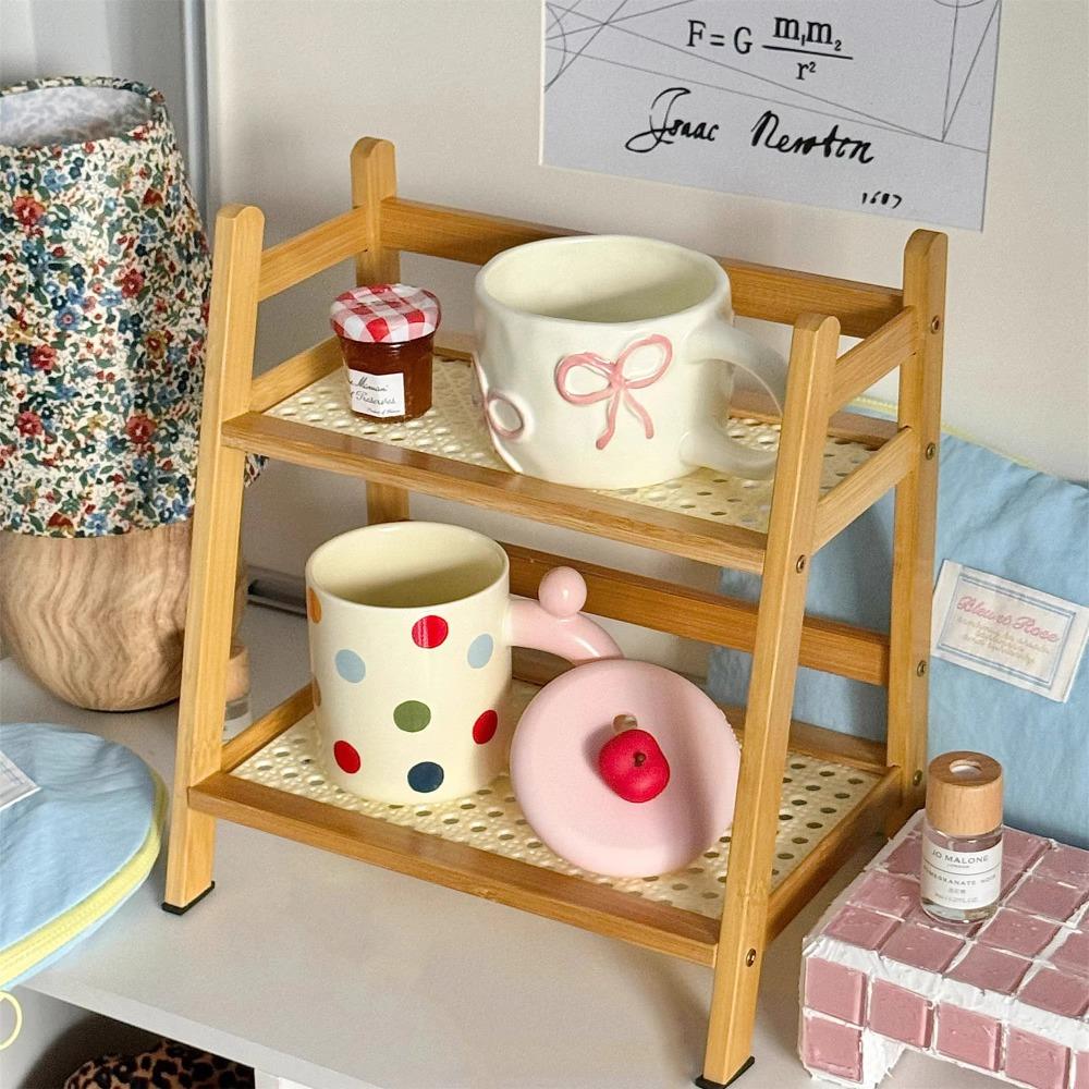 

INS Cosmetics Storage Shelf Steady Office Storage Rack Kitchen Cabinet Holders Dining Room 26.5*18*28.5cm