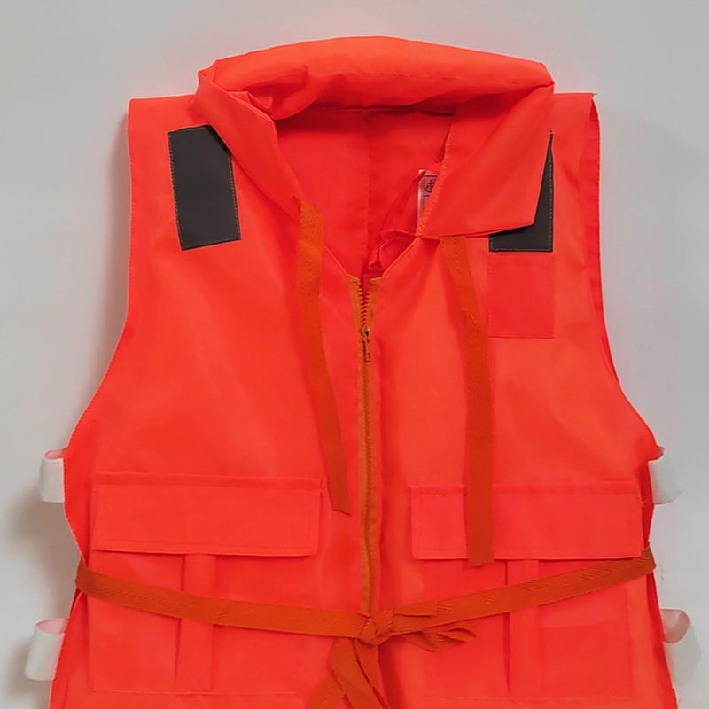 Flood Rescue Vest Adult Emergency Flotation Device with Storage Pockets Water Survival Safety Gear