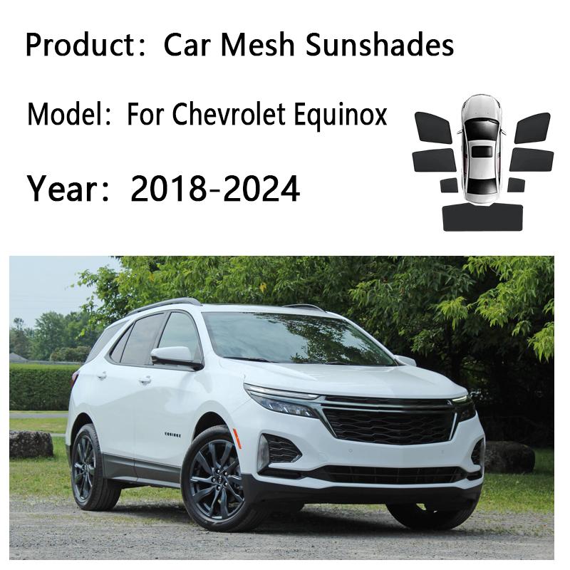 Car Mesh Sunshade For Chevrolet Equinox 2018~2024 MK3 Windshield Privacy Curtains Heat Insulation Sunscreen Visors Accessories