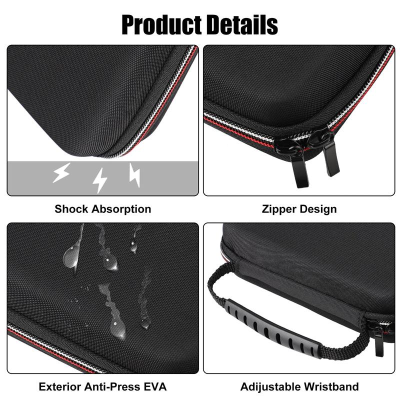 For Nintend 3Ds Ll/Xl Large Hard Pouch Carrying Travel Shell Case Bag Pocket W/ Game Cartridge Case Holder Fit Wall Charger