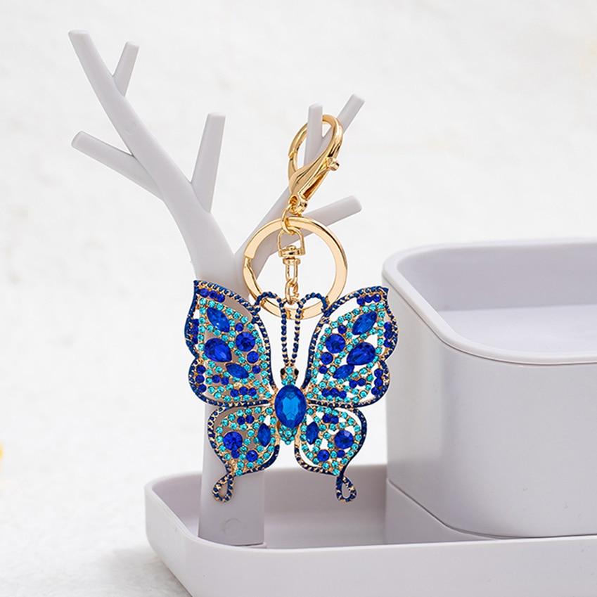 Loop Key Charm Rhinestone Charm Shiny Rhinestones Keychains Key Ring Handbag Decor Trendy 1Pc ...