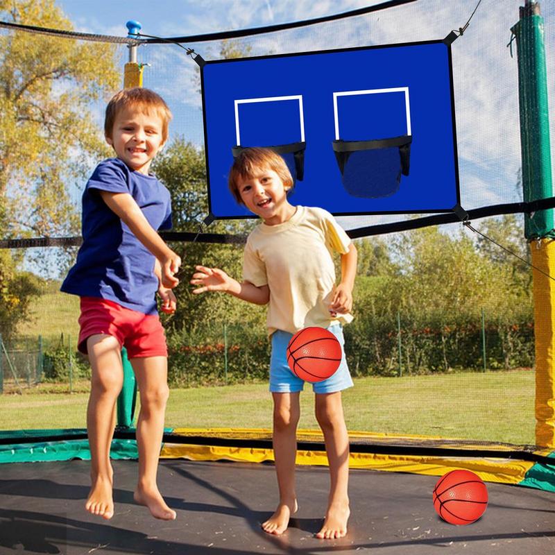 

Basketball Goal For Trampoline Trampoline Hoop With Ball And Pump Weather-Resistant Ball Accessory For Outdoor Backyard Driveway