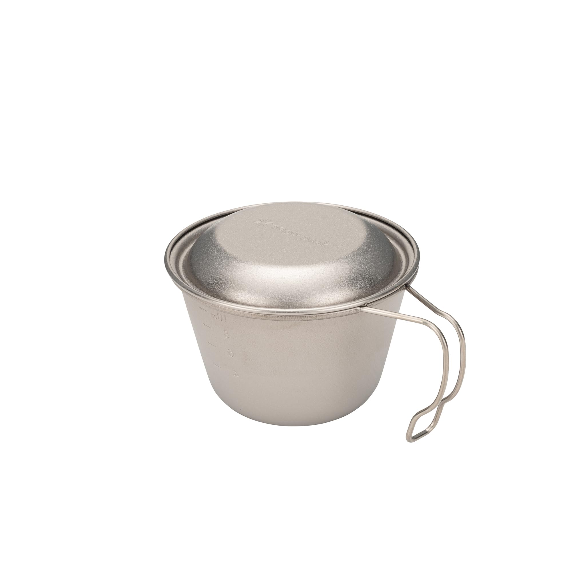 

Snow Peak Deep Titanium Sierra Cup with Lid E-314, Lightweight and Ideal for Camping and Outdoor Use