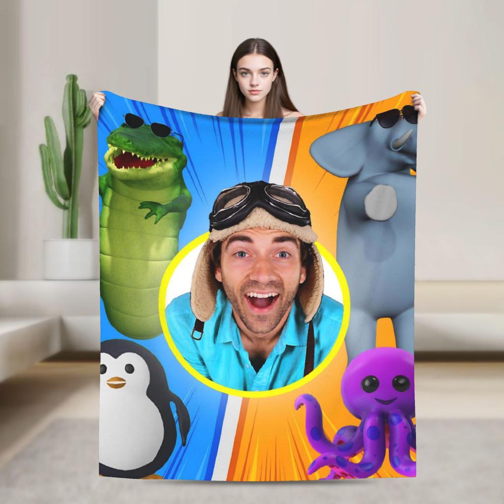 שמיכת דני גו רכה אופנתית קטיפתית לילדים לשימוש בחוץ פלנל מצעים כיסוי מיטה