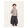 Boys Half Stand Collar Long Sleeve Bottoming Shirt Korean Style Kids Casual Top