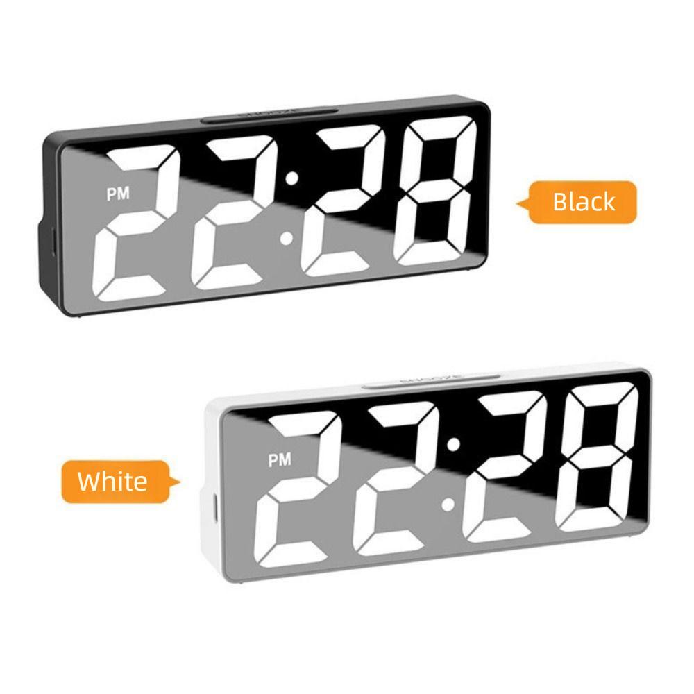 12/24H Format Digital Alarm Clock 2 Levels Brightness Sleep Timer  Student Use