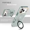 For iPhone 17 Pro Magnetic Case with Kickstand TPU+PC Shockproof Phone Cover