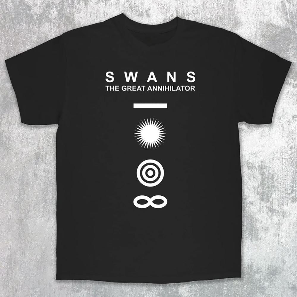 Футболка Swans Band The Great Annihilator Хлопковая рубашка Для мужчин Женщин QX311 Унисекс Футболка L
